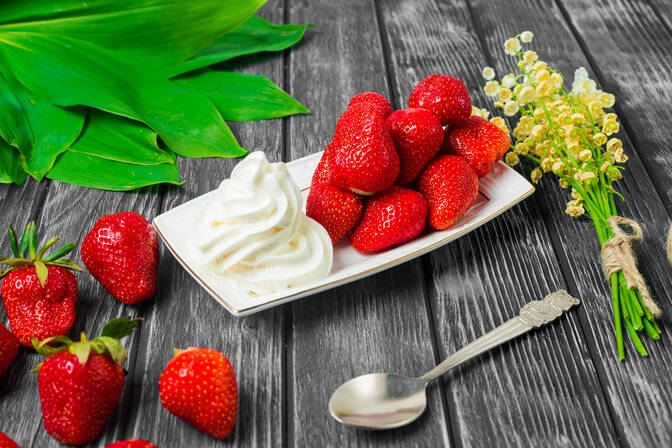 National Strawberries and Cream Day