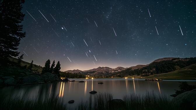 Noche pico anual de la lluvia de meteoros de las Perseidas