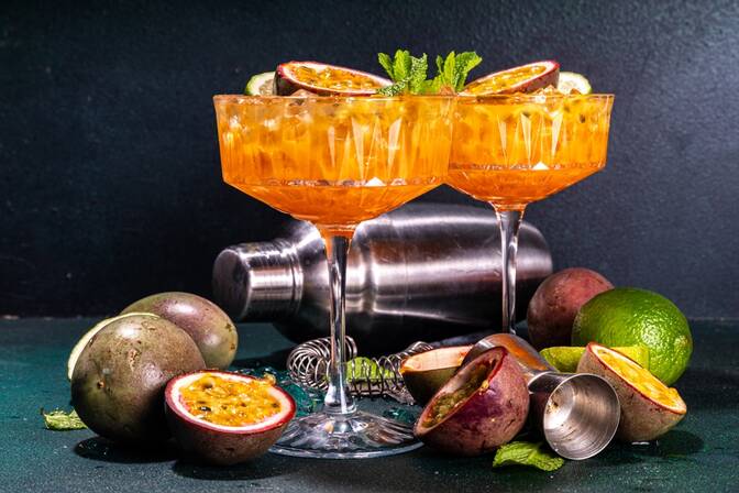 Welt-Passionsfrucht-Martini-Tag