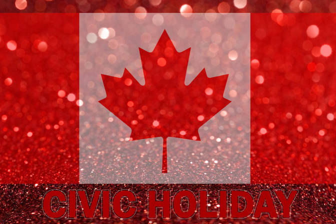 El lunes, 1 de agosto de 2022, es feriado en Canada – Día Civico -. La  Embajada y