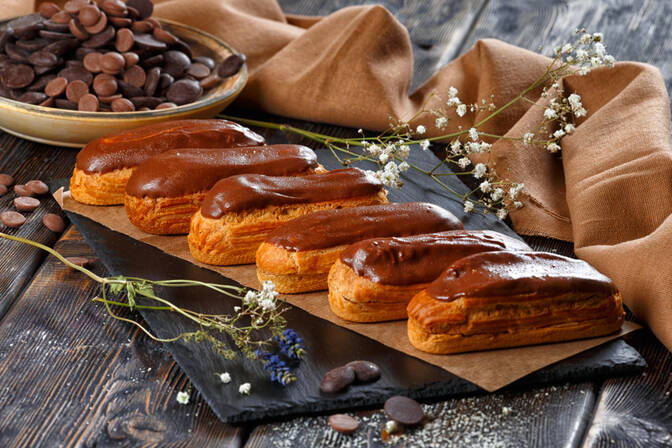 Nationaler Schokoladen-Eclair-Tag