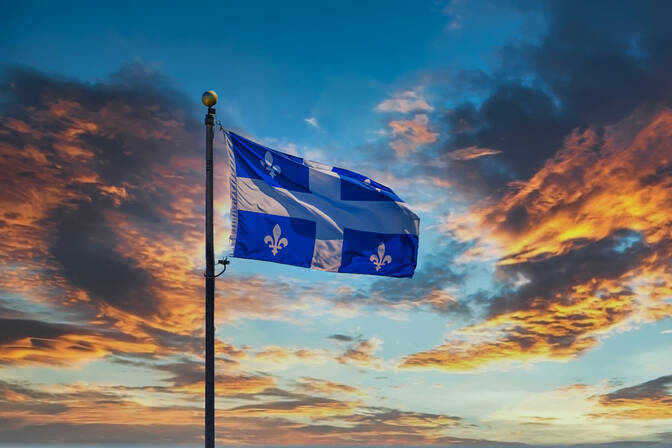 Día de la Bandera en Quebec