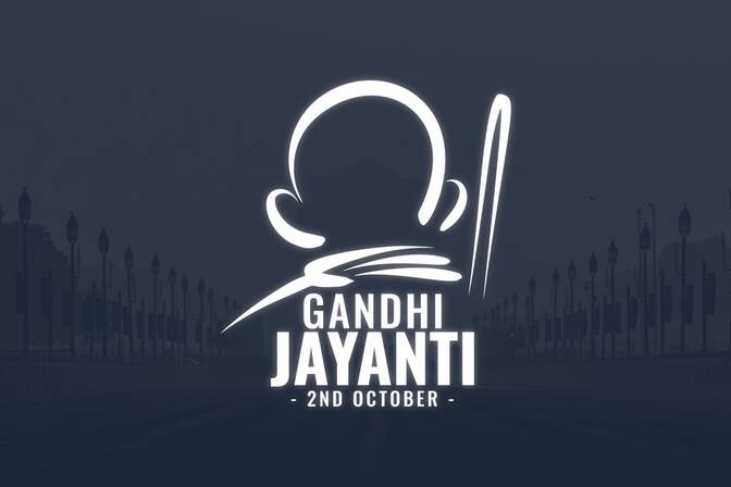 Gandhi Jayanti verjaardag