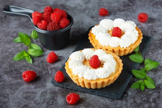 Dia Nacional de Framboesas com Creme