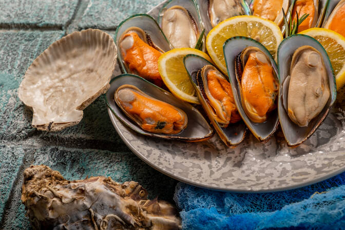 Nationaler Muscheln-auf-Halber-Schale-Tag